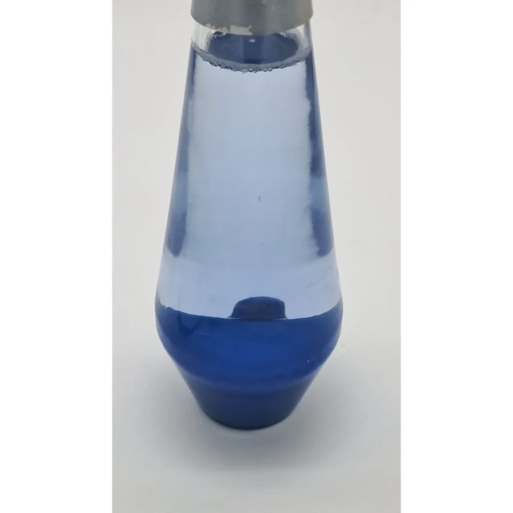 Vintage 1994 Lava Lite Midnight Series Lamp Model 13 Clear Blue 16.5